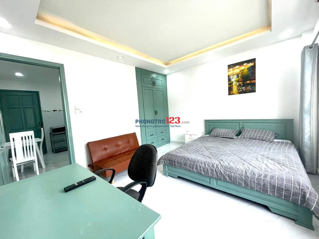 Căn Hộ 1 Phòng Ngủ Riêng Full Tiện Nghi 3P Đi Chợ Phạm Văn Hai, Nhà Thờ 3 Chuông