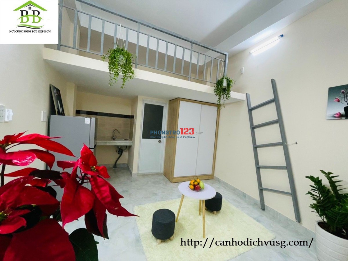 Cho thuê phòng trọ duplex full nội thất giá tốt