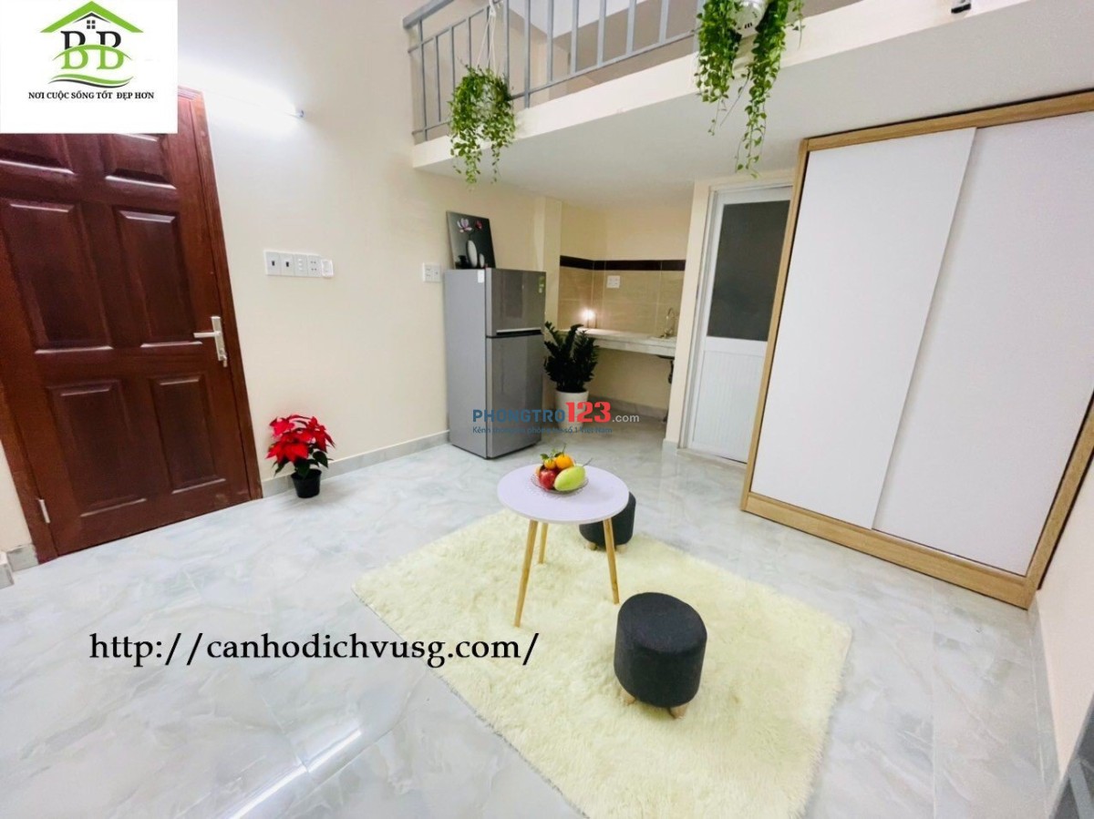 Cho thuê phòng trọ duplex full nội thất giá tốt