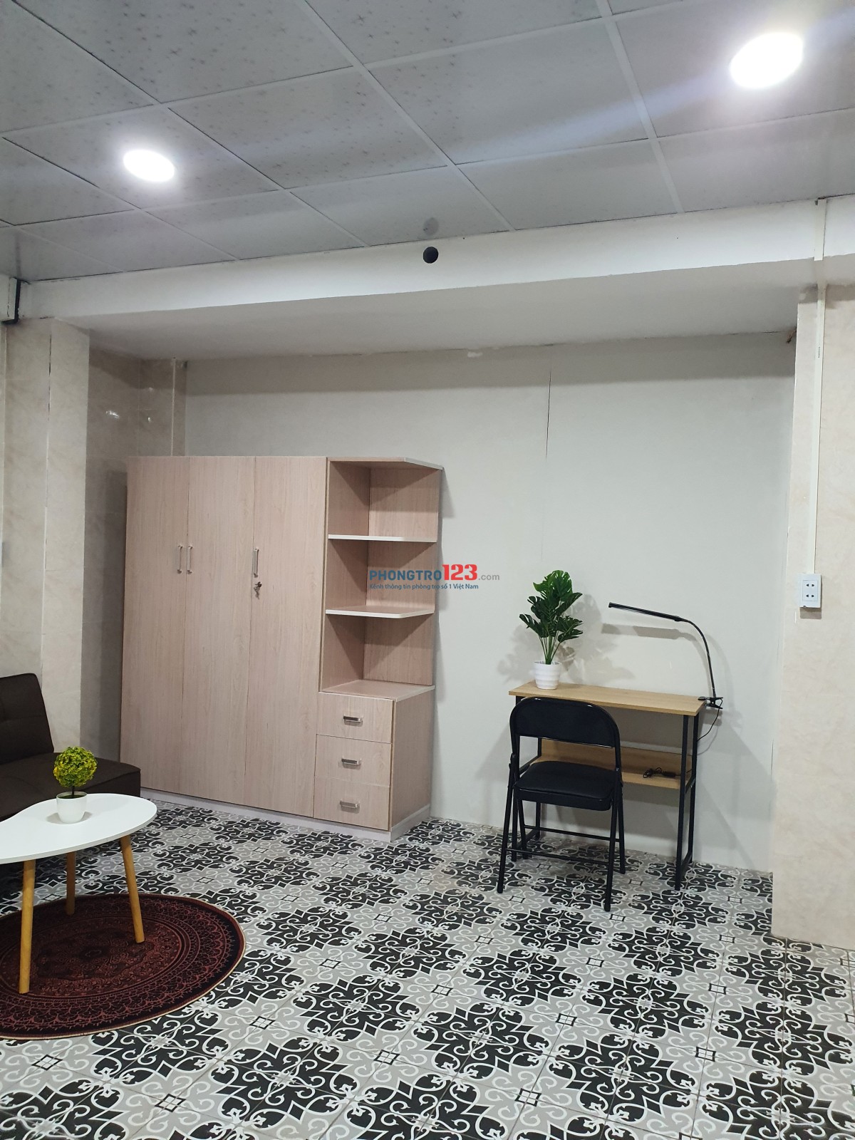 Căn Studio tầng trệt full nội thất new 100% ngay vòng xoay Lăng Cha Cả Quận Tân Bình