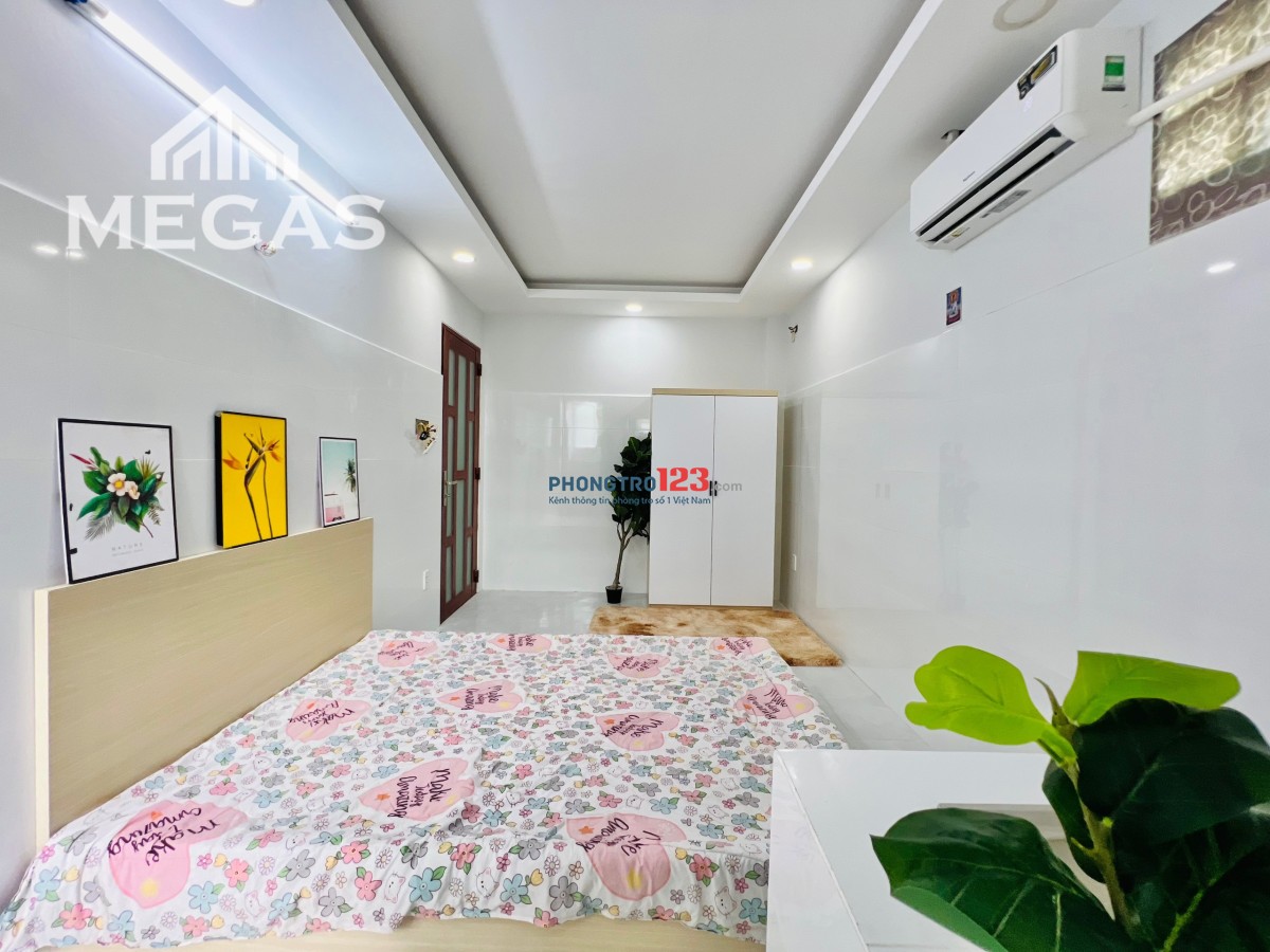 Phòng cho thuê mới xây 100% gác và không gác full nội thất ngay đường 26/3 gần Aeon Tân Phú