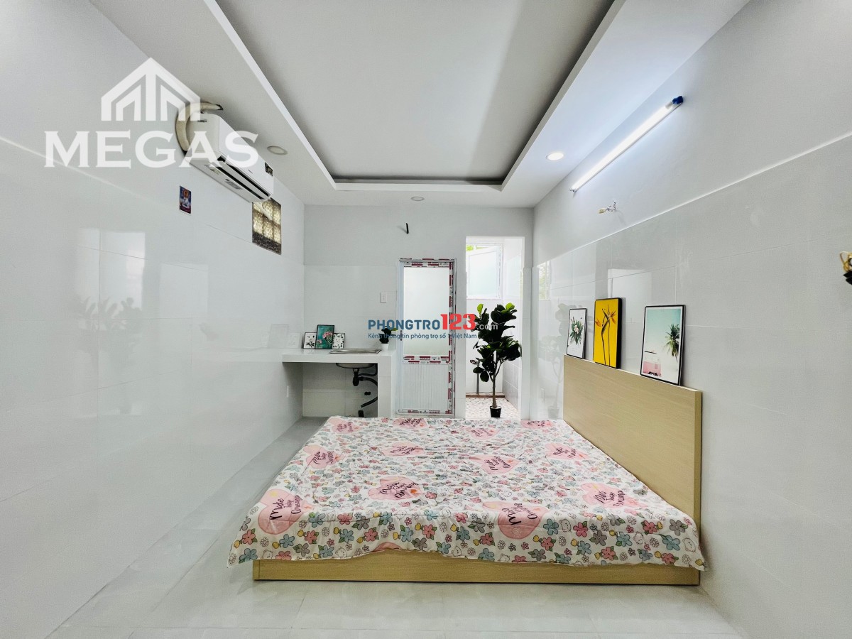 Phòng cho thuê mới xây 100% gác và không gác full nội thất ngay đường 26/3 gần Aeon Tân Phú