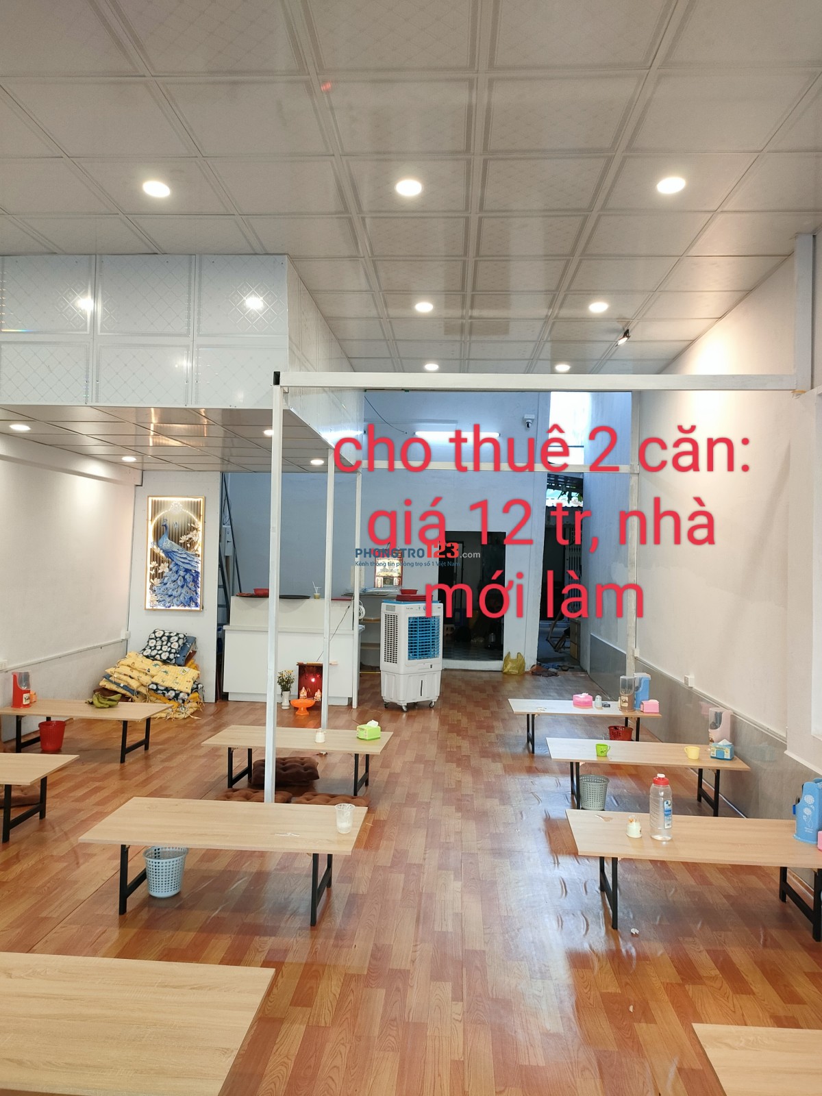 cho thuê nhà mặt tiền, có hai căn liền kề