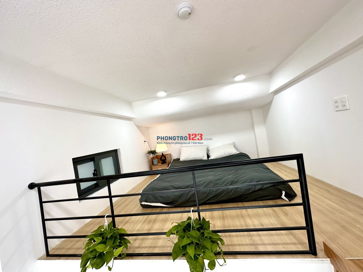Căn Hộ gác cao full nội thất gần Bệnh viện Tân Hưng , Lotte Mart