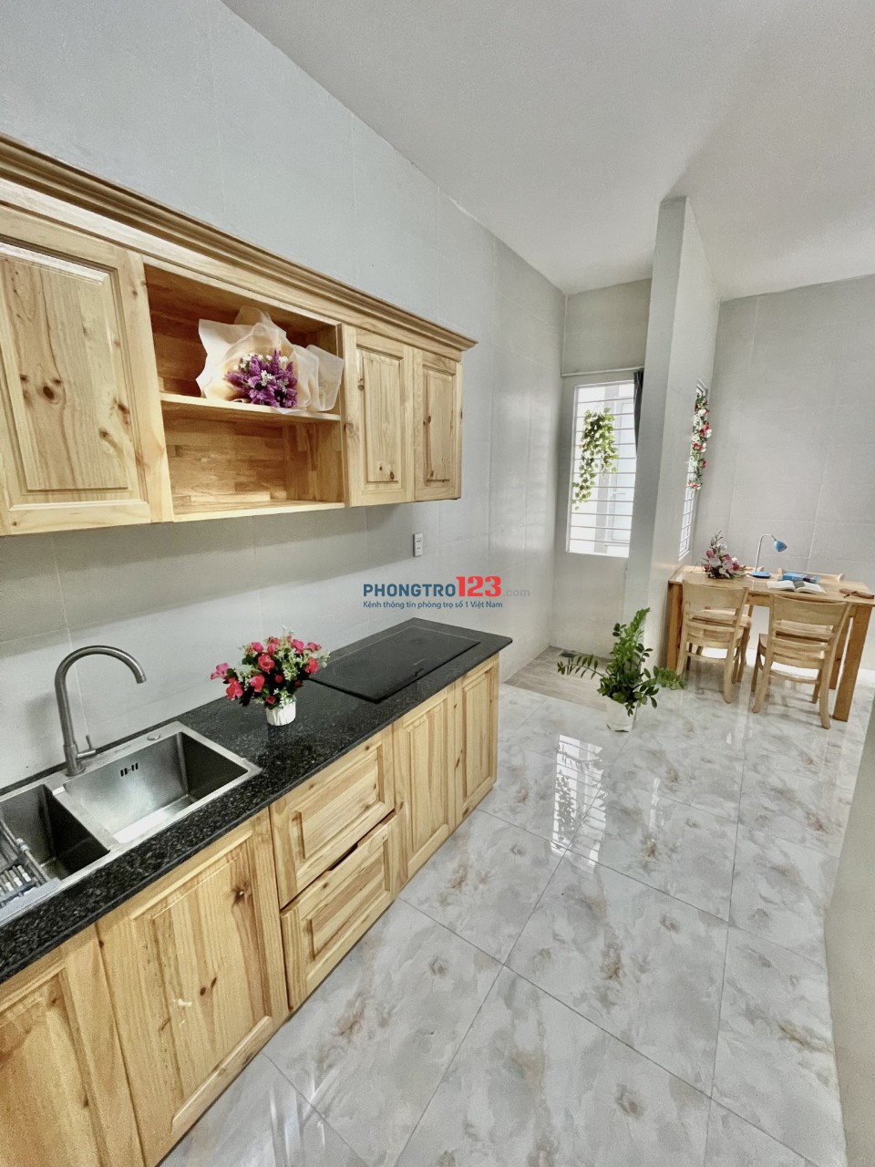 căn hộ 1 phòng ngủ có thang máy, sạch sẽ, an ninh 24/7, PCCC đạt chuẩn ngay trung tâm Lê Văn Việt