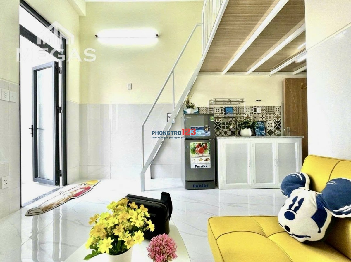 Cho thuê căn hộ 30m2 duplex có ban công, full nội thất, an ninh tiện nghi, giá siêu ưu đãi cho HSSV