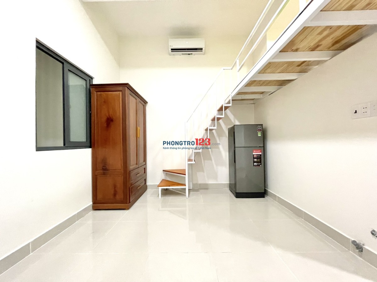 Phòng New Gác Lững Mới Xây Bình Thạnh - Ngay Nguyên Hồng - Full Nội Thất