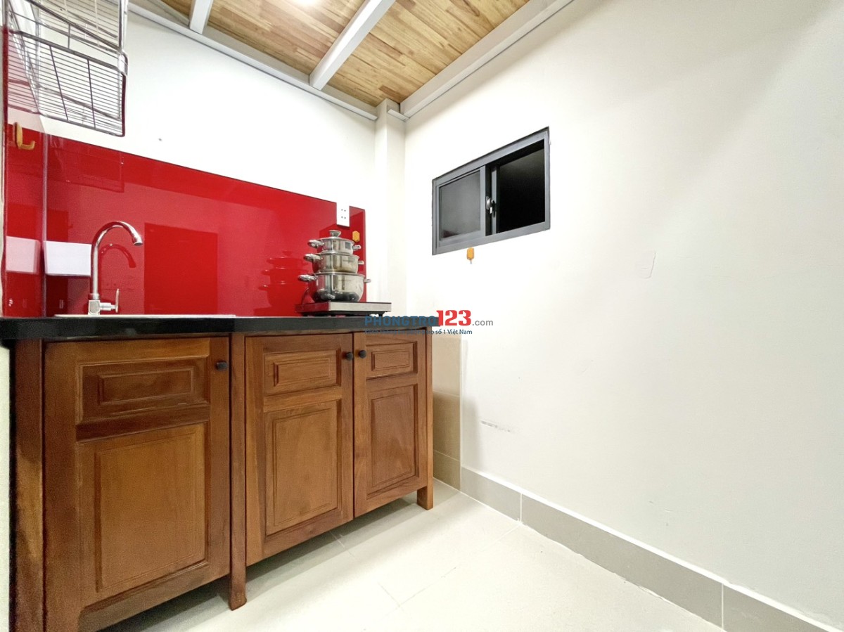 Phòng New Gác Lững Mới Xây Bình Thạnh - Ngay Nguyên Hồng - Full Nội Thất