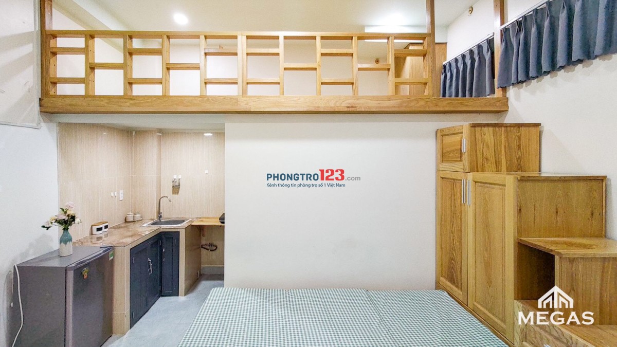 Gác 2 chỗ ngủ phòng đẹp giá chỉ 4tr3, sẵn đủ nội thất ngay Huỳnh Tấn Phát, KCX Tân Thuận, UFM, NTT