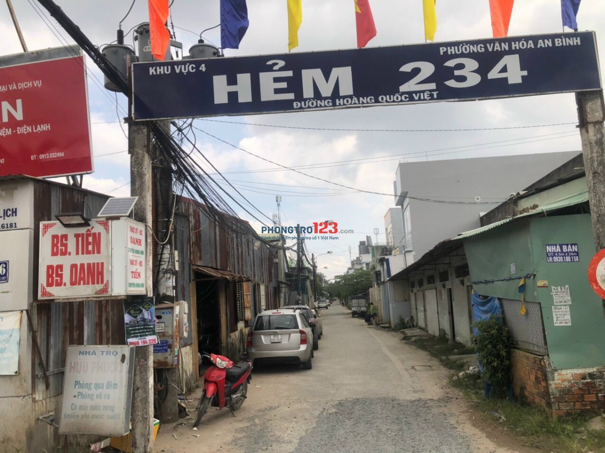 Cho thuê nhà nguyên căn tại hẻm 234 đường Hoàng Quốc Việt