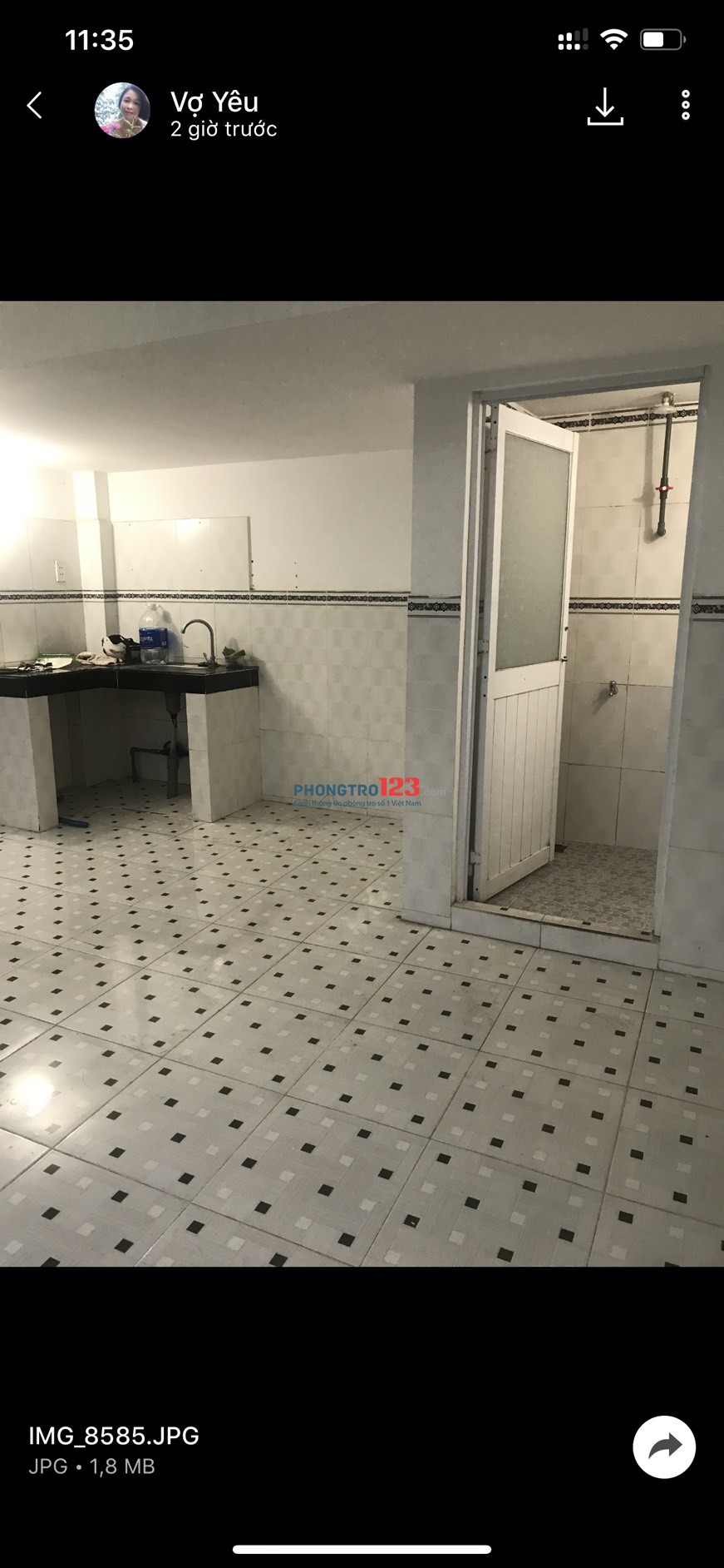 Phòng trọ rộng rãi, sạch sẽ, đường 455, Tăng Nhơn Phú A, quận 9, ĐÃ HẾT PHÒNG