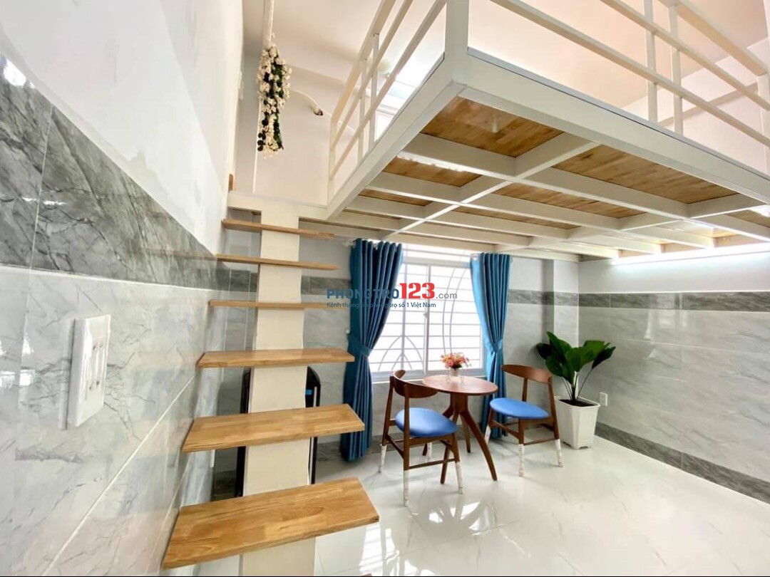 Trống Lại Căn Duplex Full Nội Thất, Cửa Sổ Thoáng Quận 7 giá 4tr8 (Hình thật, giá thật)