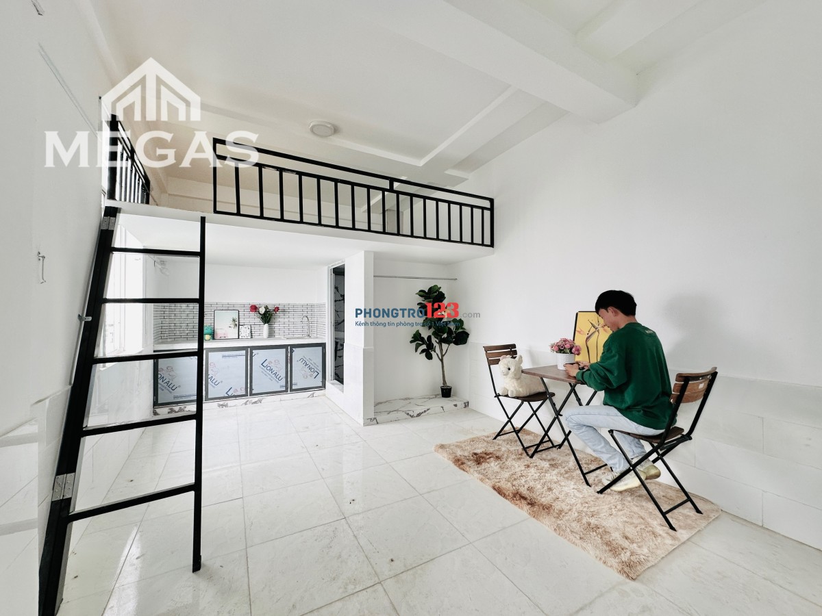 Phòng trọ mới xây ngay TÂN HOÀ ĐÔNG, Aeon Bình Tân, giá rẻ, sẵn nội thất cơ bản, gác cao