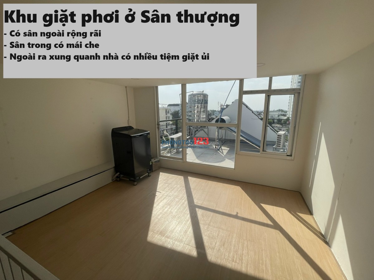 Phòng mới xây đủ nội thất ban công làng đại học B4 Trần Thị Liền