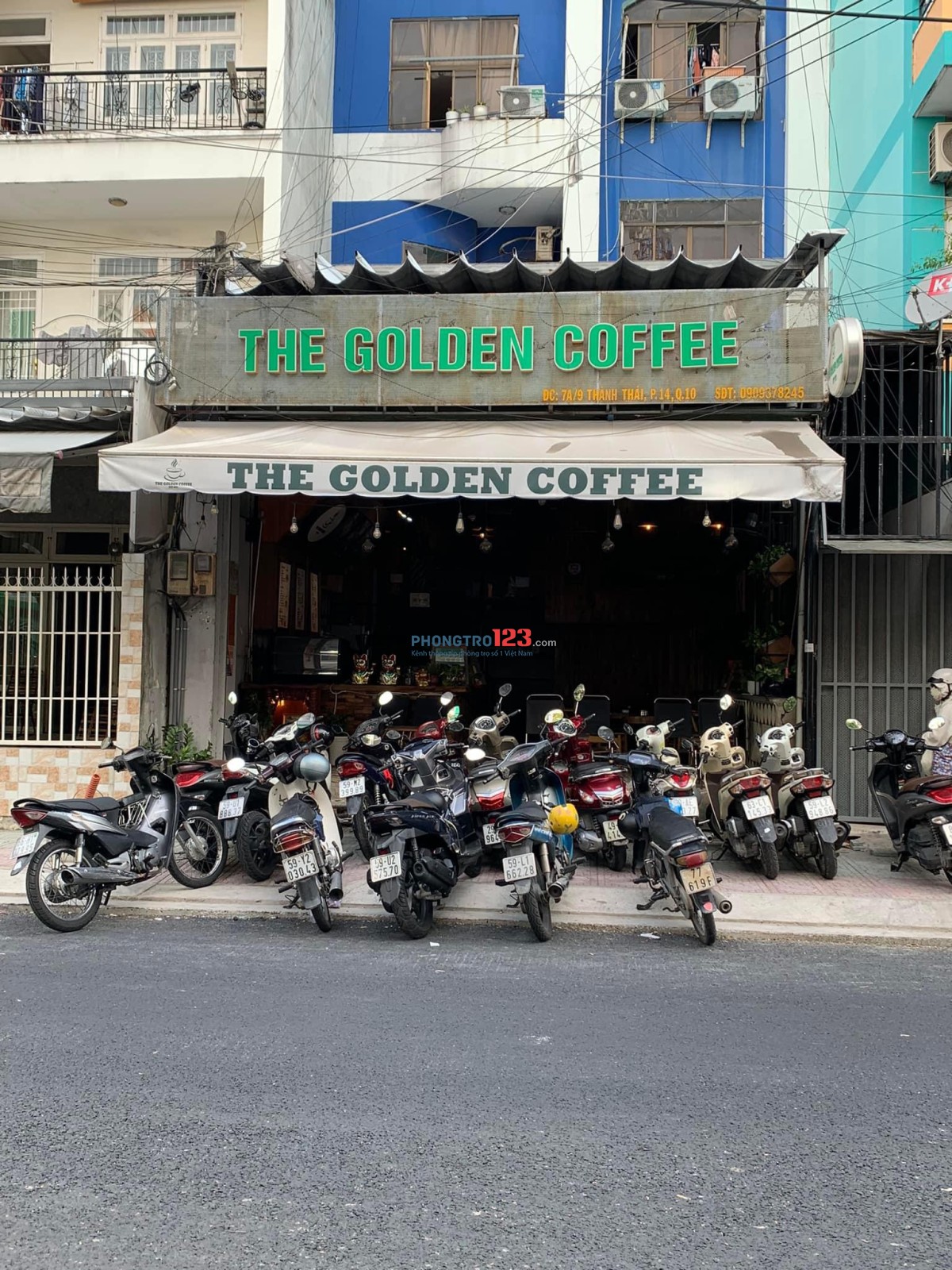 Sang quán cà phê giá siêu tốt Mặt Tiền đường 7A Thành Thái, P14, Quận 10 (Đường 20m, đông khách)