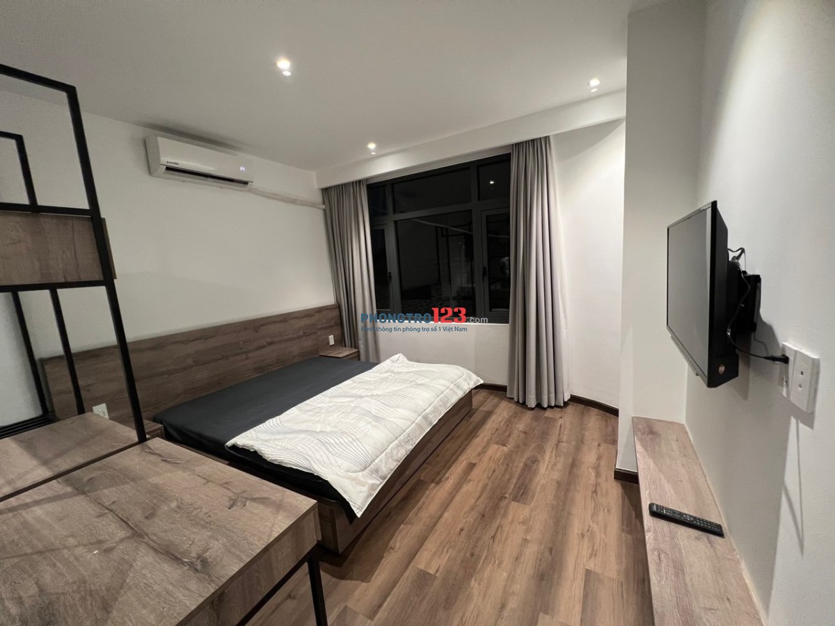 Cho thuê căn hộ dịch vụ 1 phòng ngủ ở Cô Giang, Quận 1, full nội thất, có máy giặt riêng