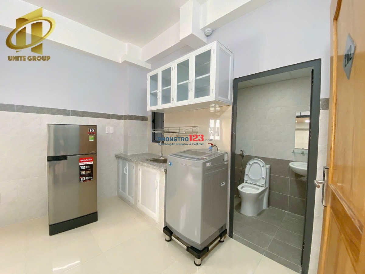 Cho thuê phòng Duplex full nội thất ngay ĐH Ngoại Thương GTVT Hutech, Hàng Xanh ở Nguyễn Gia Trí BT