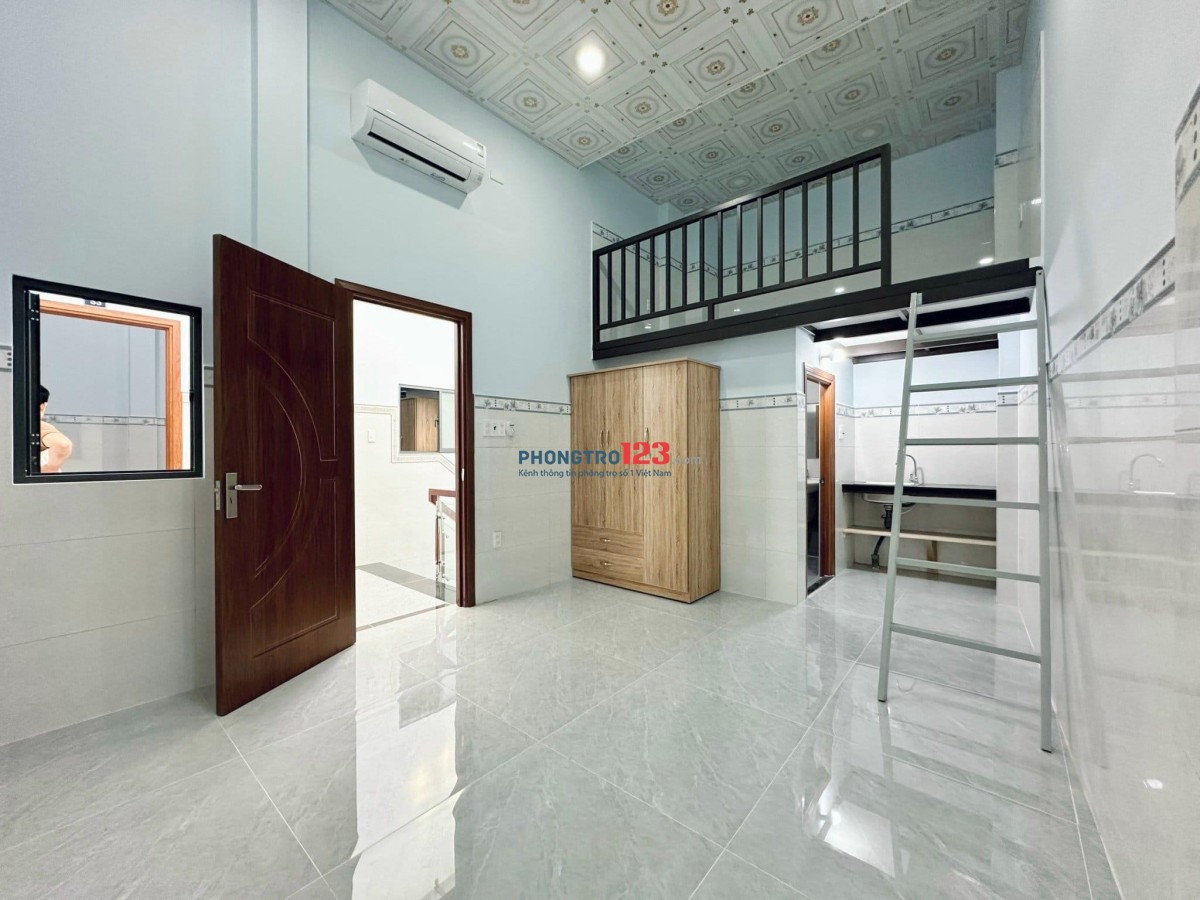 Duplex gác cao, có nội thất, mới xây xịn xò ngay gần đại học ngân hàng, sư phạm kỹ thuật