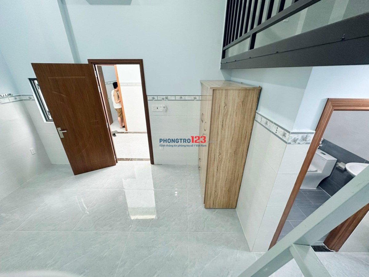 Duplex gác cao, có nội thất, mới xây xịn xò ngay gần đại học ngân hàng, sư phạm kỹ thuật