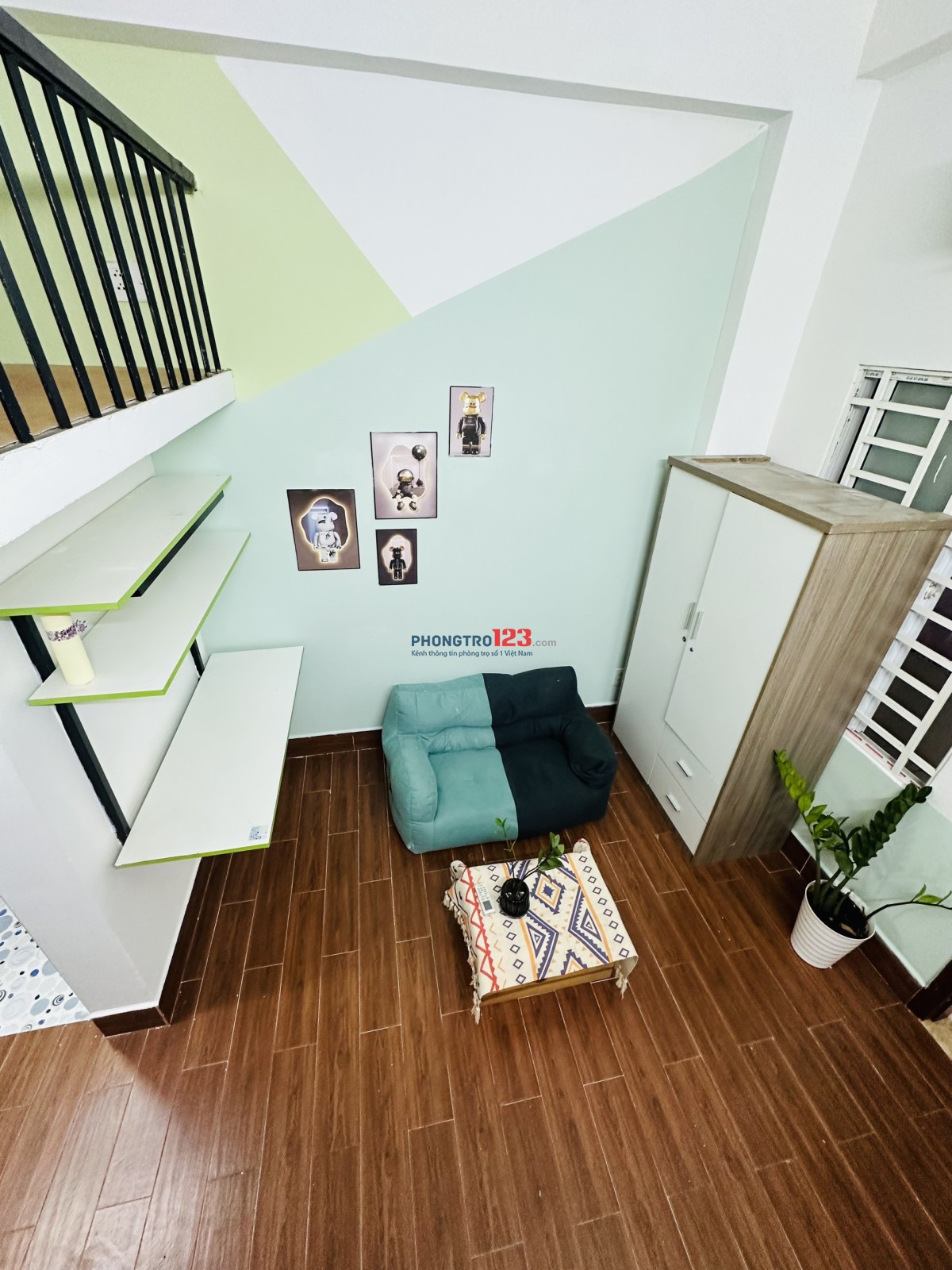Cho thuê phòng trọ 32m2 có gác đường Nguyễn Gia Trí quận Bình Thạnh