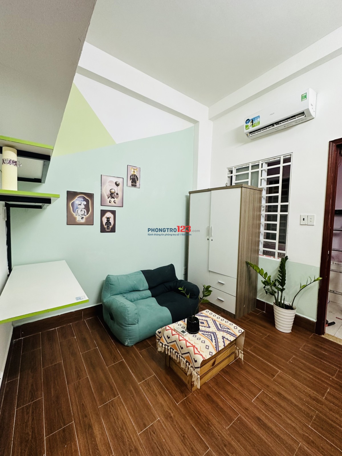 Cho thuê phòng trọ 32m2 có gác đường Nguyễn Gia Trí quận Bình Thạnh