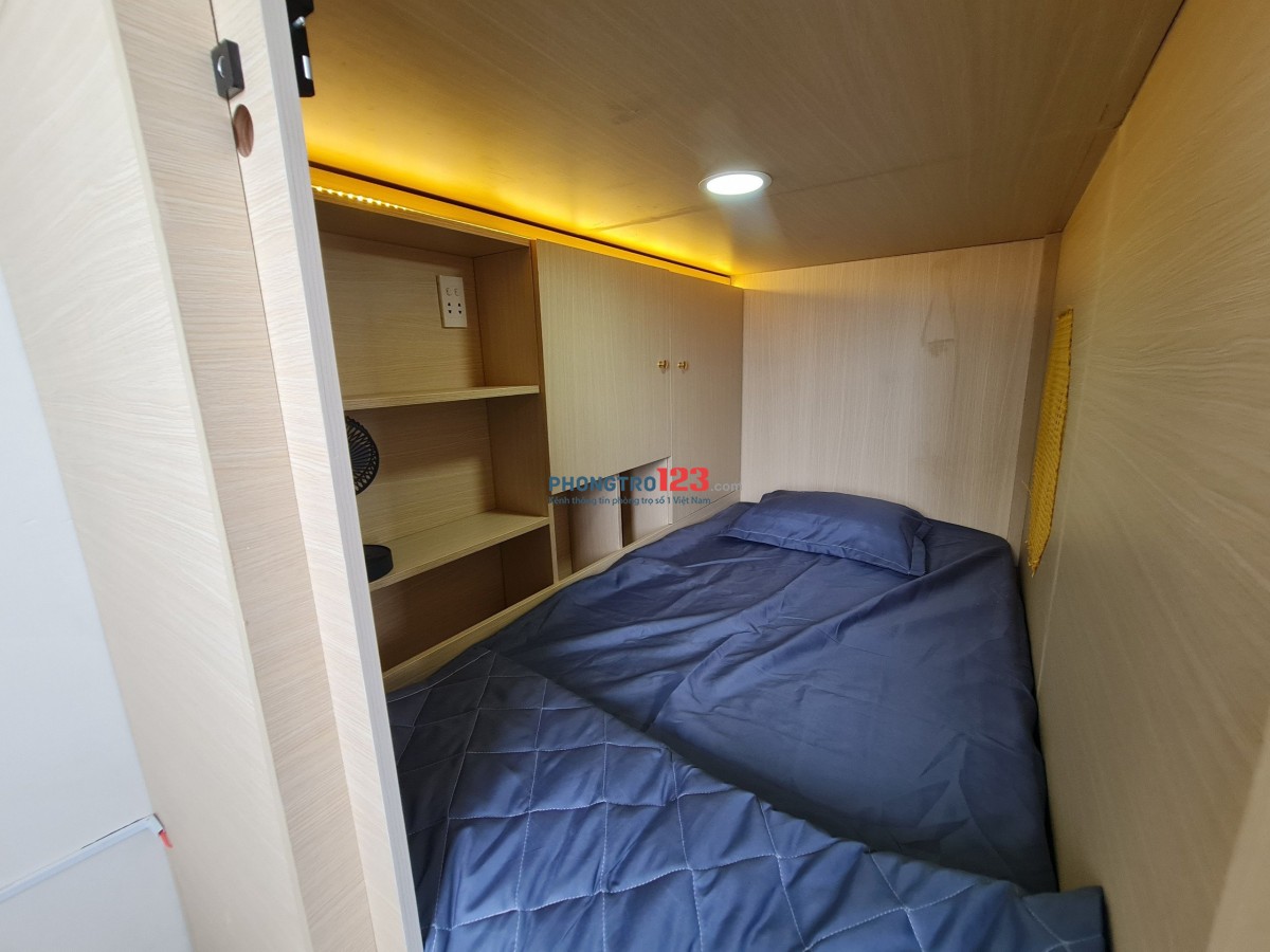 Cho thuê Sleepbox, phòng trọ ở ghép, đầy đủ tiện nghi cao cấp Q.Tân Bình