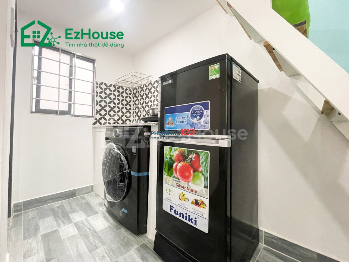 Căn hộ full nội thất mới máy giặt riêng, giá rẻ, gần Aeon
