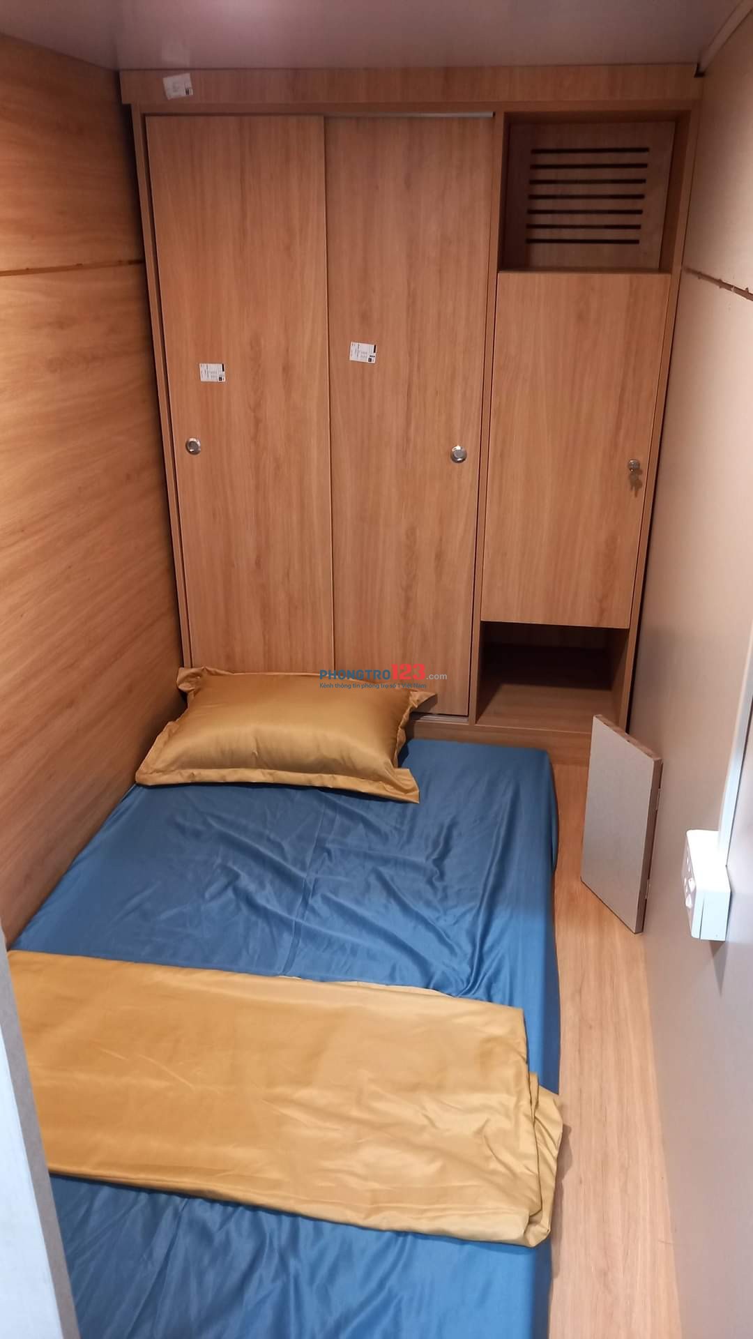 Cho thuê phòng đơn SLEEPBOX 1 người, đẹp, giá rẻ 990k/ tháng