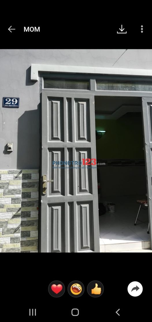 Cho thuê nhà nguyên căn tại số 29 Camette, phường Nguyễn Thái Binh, Q1