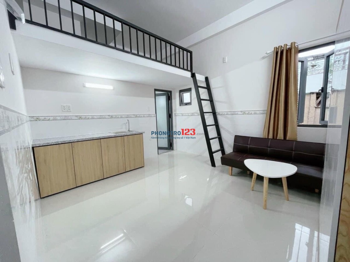 Phòng Trọ Mới - Cho Thuê dạng Duplex Bancol Full Nội Thất gần Chợ Bình Tiên