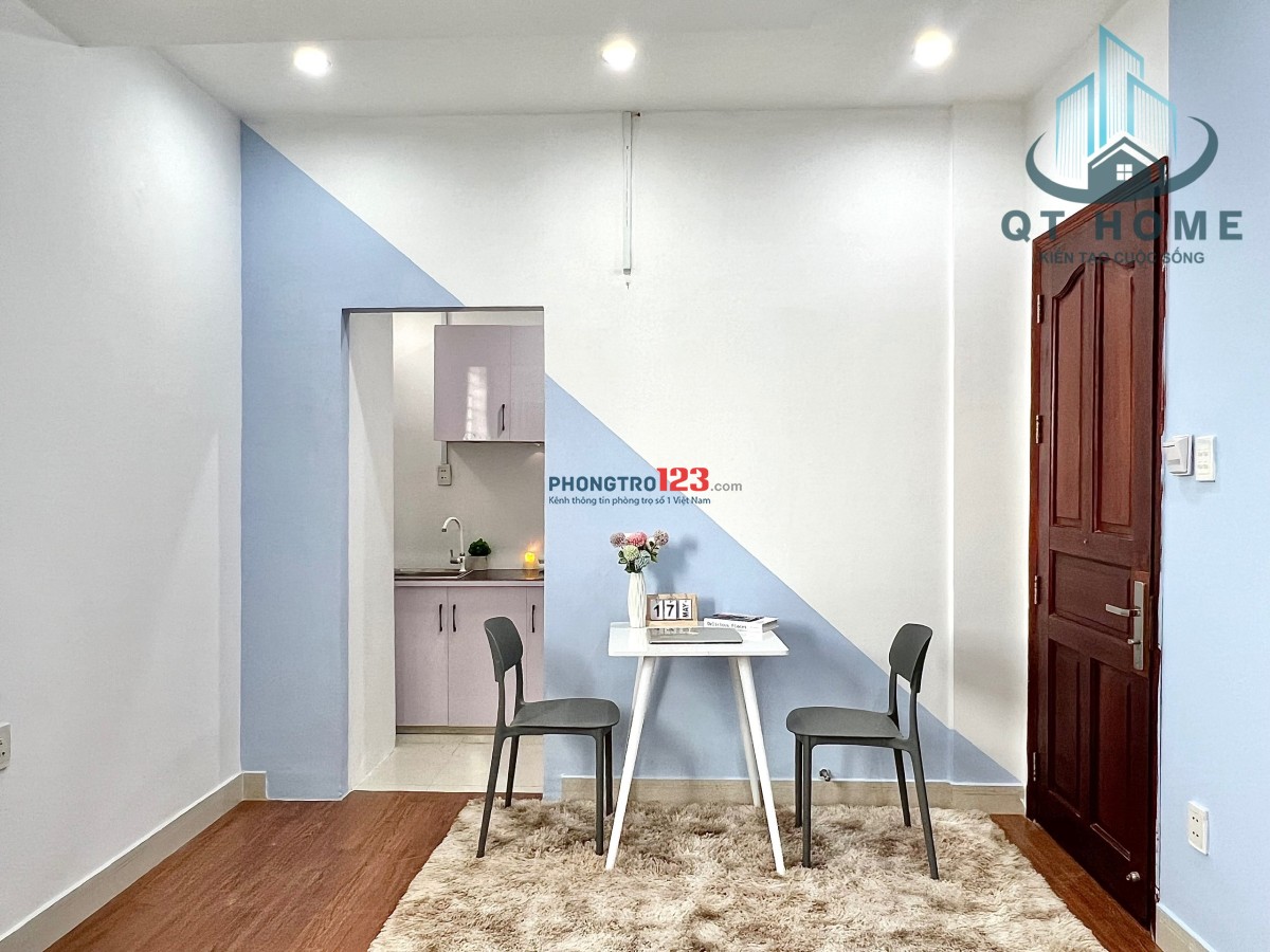 HOT HOT Phòng STUDIO 1PN 35m2 Tách Bếp Full Nội Thất, 3p tới ĐH IUH Gò Vấp, 5p tới Emart Phan Văn Trị