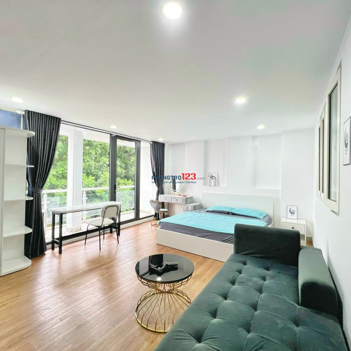 Cho thuê căn hộ rộng 40m2 đầy đủ nội thất có bancon thoáng ngay trung tâm Q7
