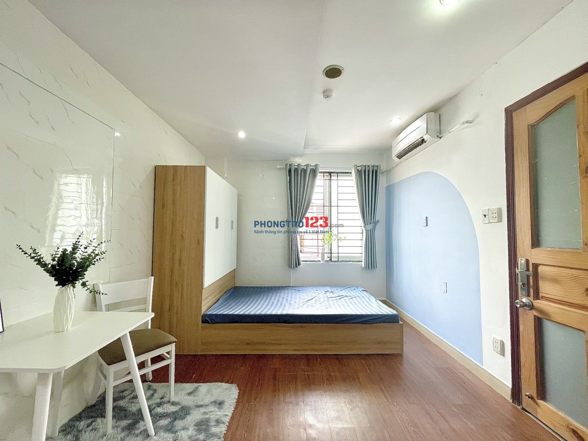 Phòng STUDIO 35m2 Full Nội Thất Mới 100% ngay Mặt tiền, chỉ 3p Qua ĐH Công Nghiệp Gò Vấp