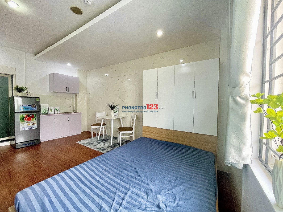 Phòng STUDIO 35m2 Full Nội Thất Mới 100% ngay Mặt tiền, chỉ 3p Qua ĐH Công Nghiệp Gò Vấp