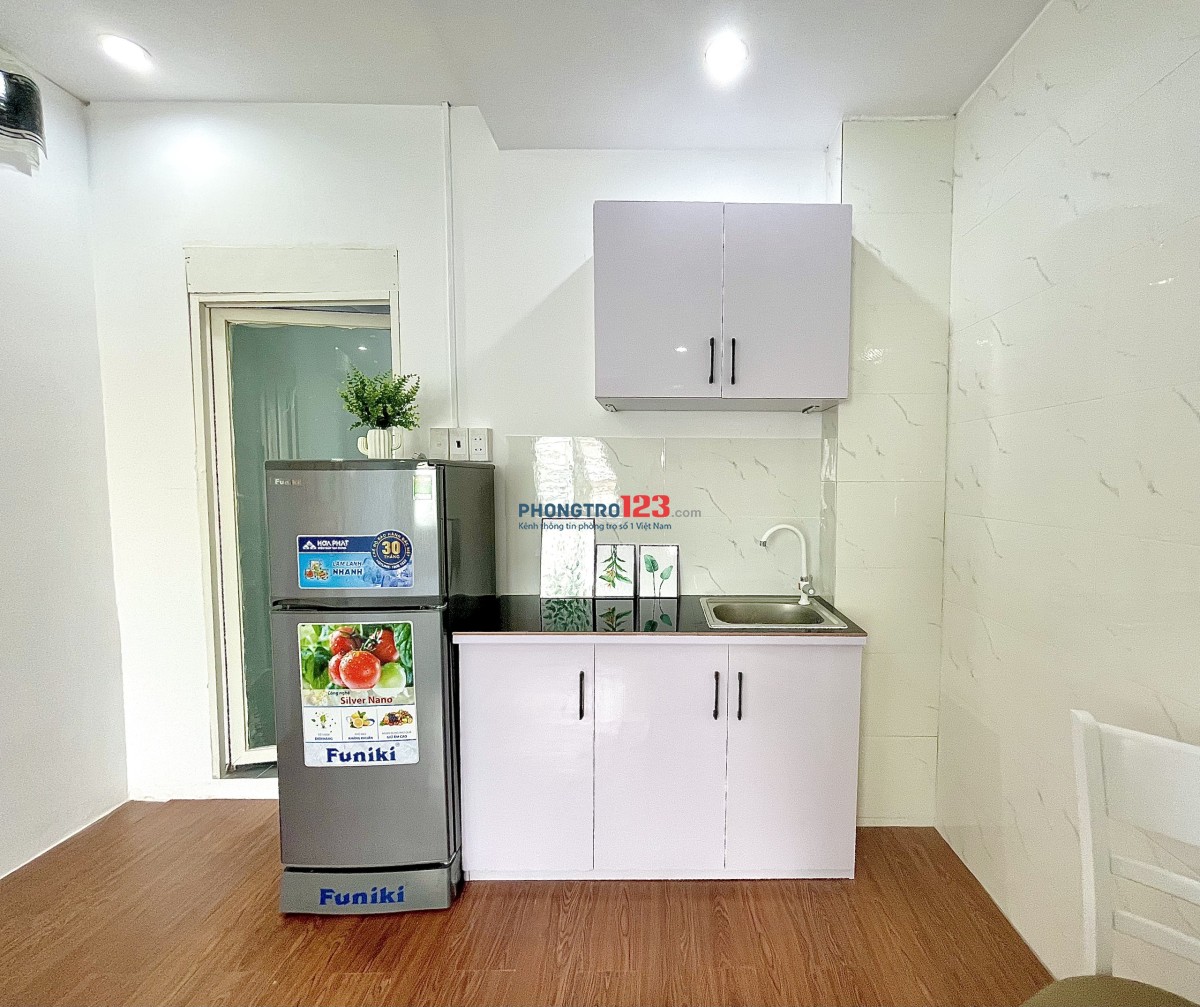 Phòng STUDIO 35m2 Full Nội Thất Mới 100% ngay Mặt tiền, chỉ 3p Qua ĐH Công Nghiệp Gò Vấp