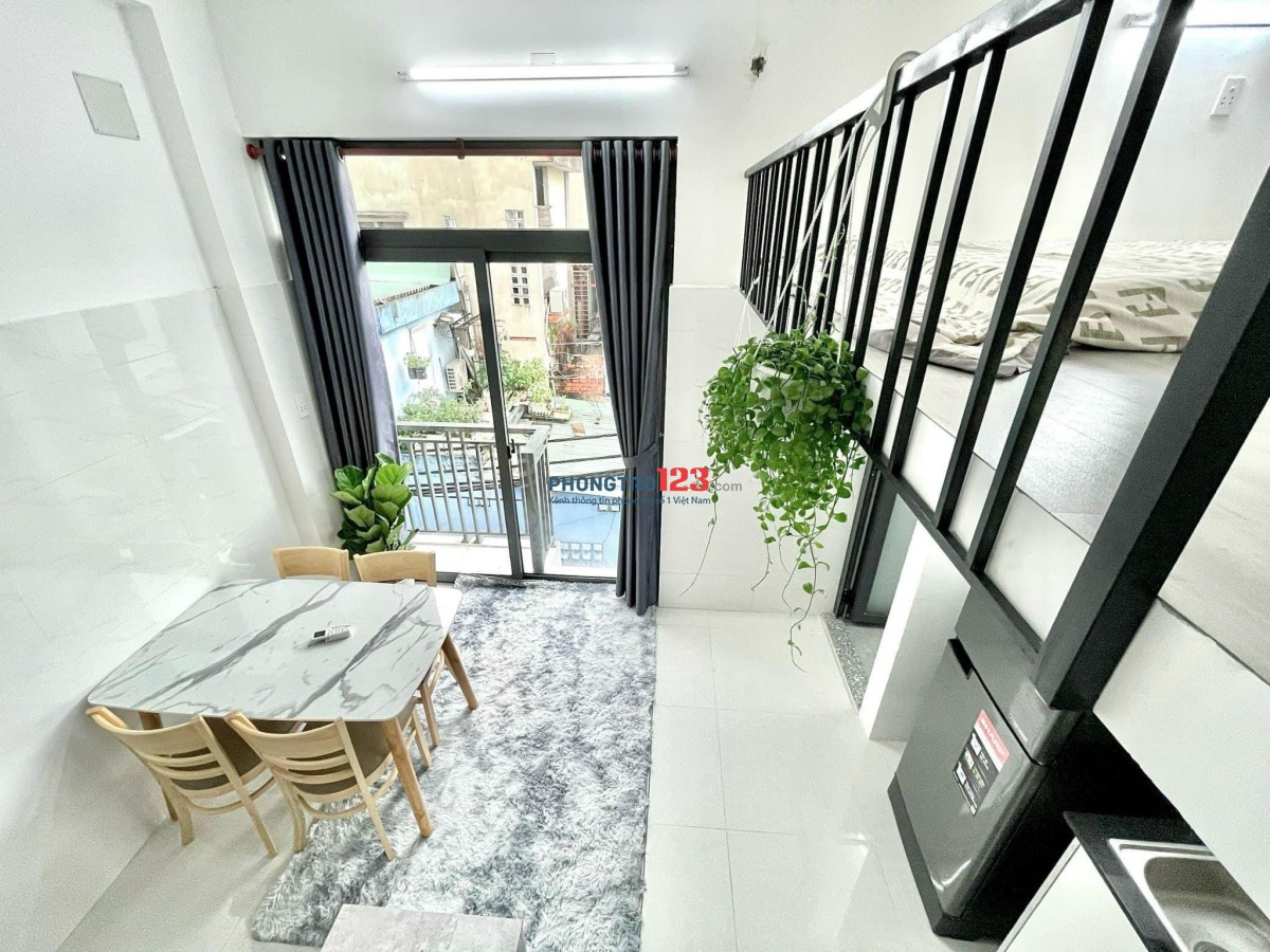 DUPLEX BAN CÔNG LẦU 1, FULL NỘI THẤT MỚI, MẶT TIỀN ĐƯỜNG