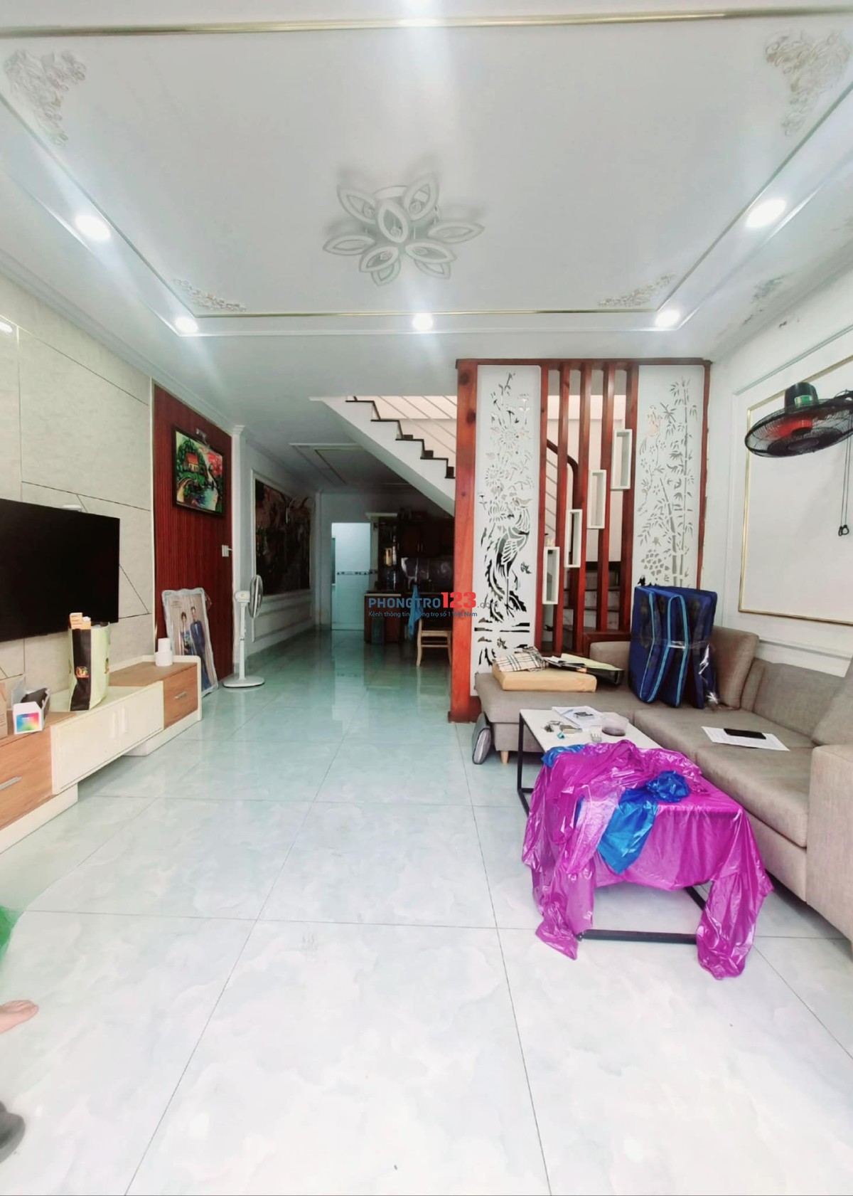 Chính chủ cho thuê nhà 3pn full nội thất trung tâm Phan Huy Ích, tiện ích xung quanh