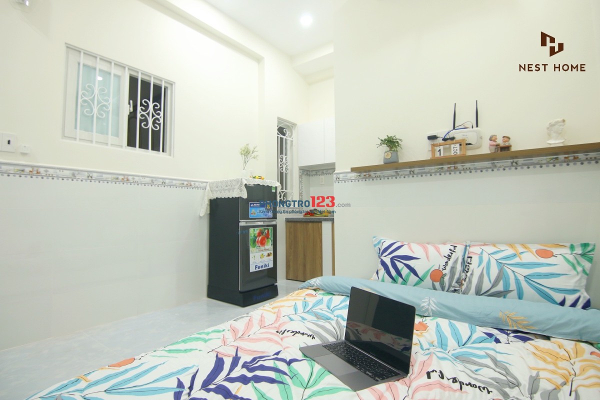 Phòng full nội thất, an ninh gần Emart Phan Huy Ích