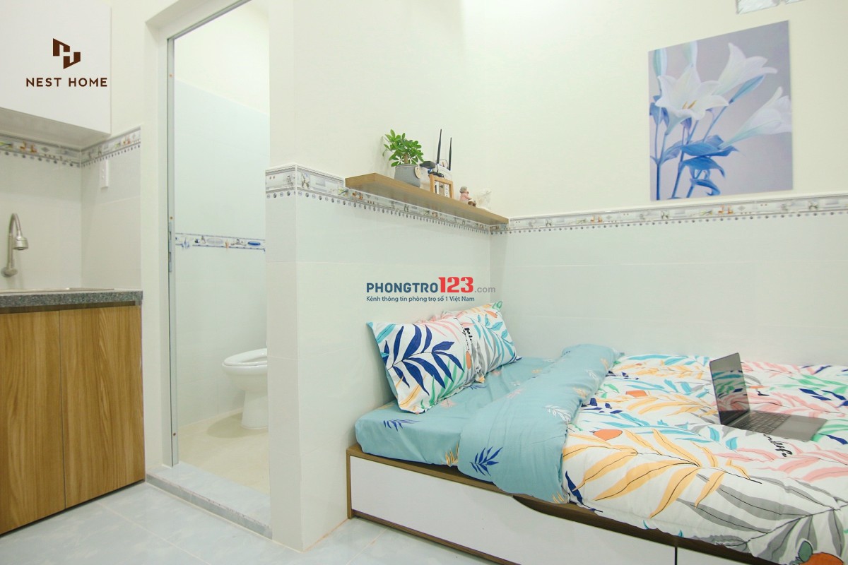 Phòng full nội thất, an ninh gần Emart Phan Huy Ích