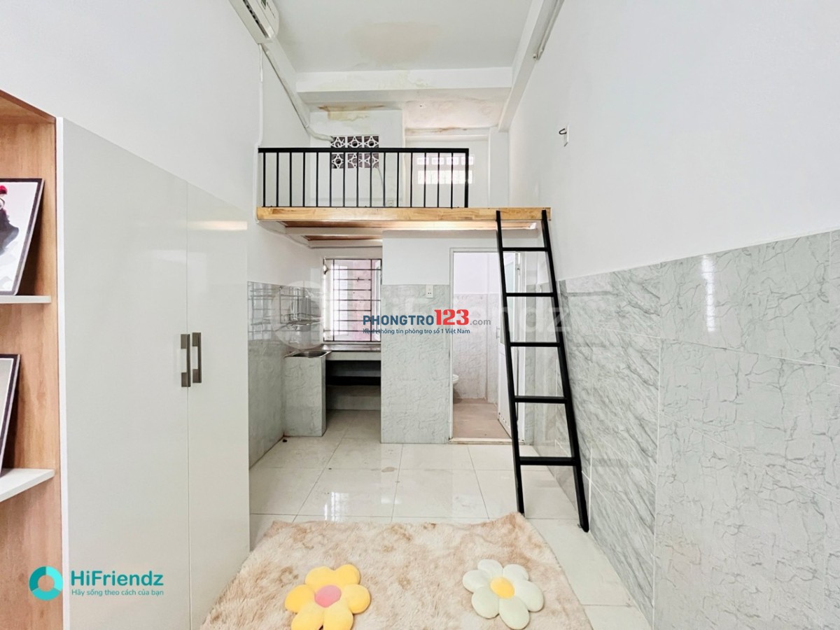 PHÒNG GÁC LỬNG FULL NỘI THẤT ngay BigC Trường Chinh, CÓ THANG MÁY