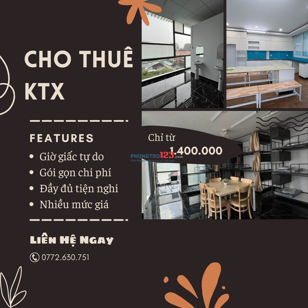 CHO THUÊ KTX QUẬN 10, GIÁ CẢ TRỌN GÓI