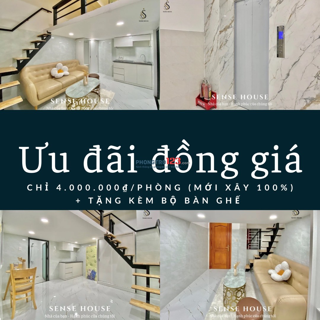 Khai Trương Ưu đãi Đồng giá 4tr/Phòng - Duplex Mini Mới xây 100% gần Chợ Tân Hương