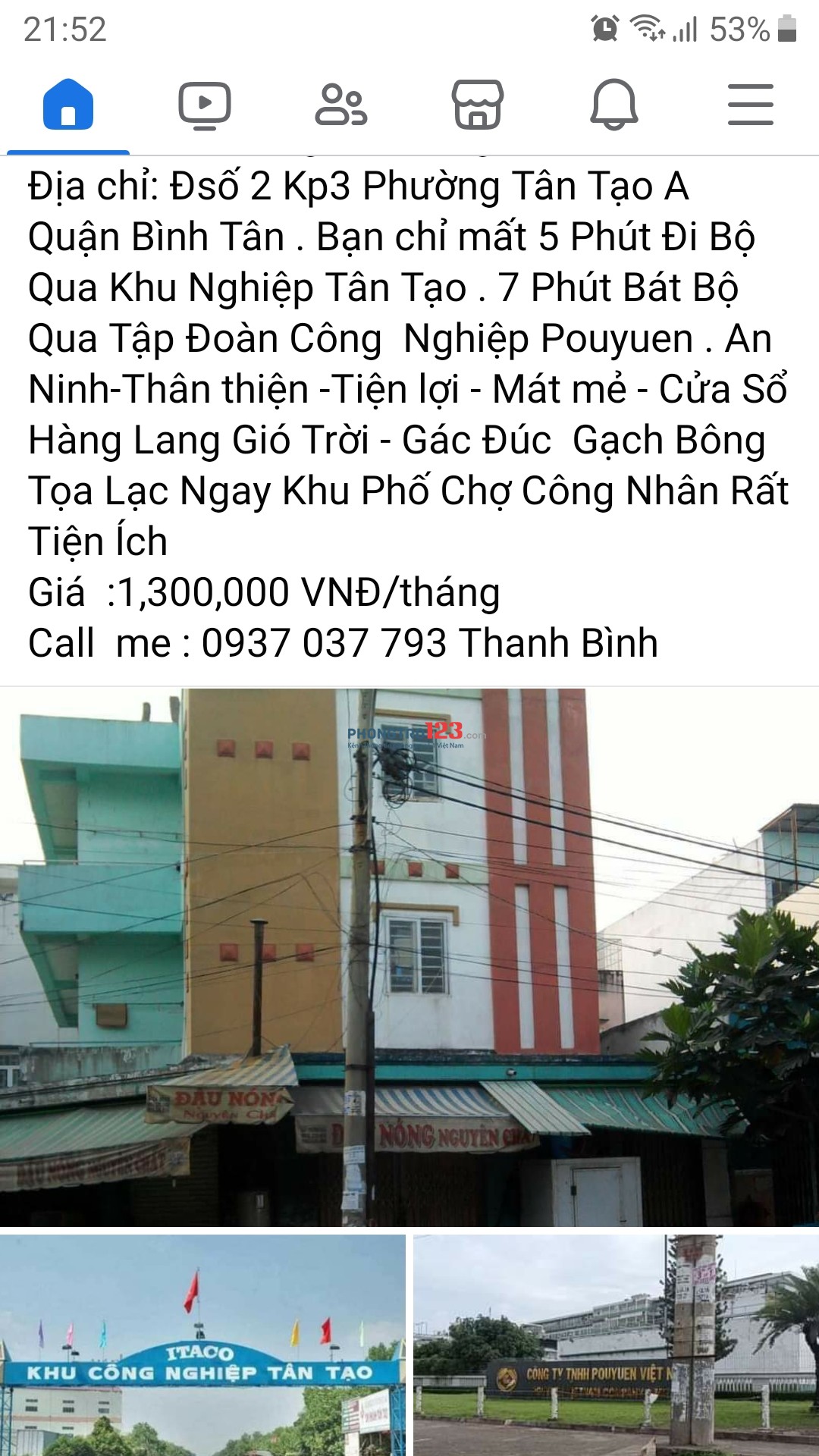 Cho Thuê Phòng Trọ Công Nhân Giá rẻ tại Tân Tạo A, quận Bình Tân