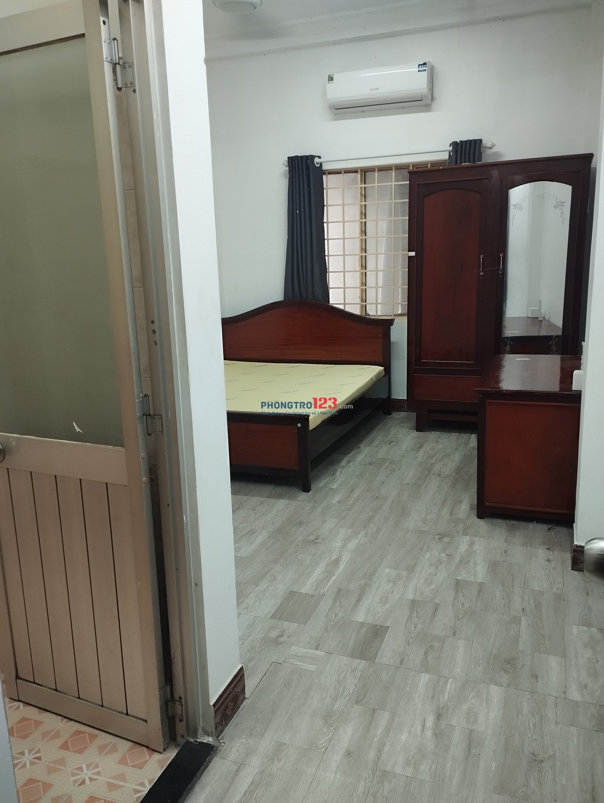 Phòng trống sẵn 20m2, Full nội thất, Lê Thị Riêng, phường Bến Thành, quận 1