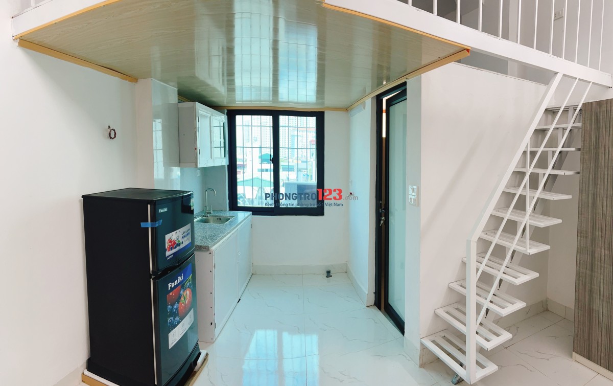 Hà Đông - Cho thuê căn hộ mini có gác xép, nhà mới xây, đủ nội thất