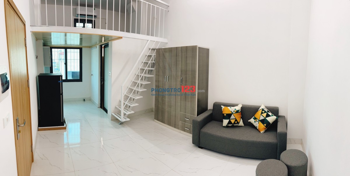 Hà Đông - Cho thuê căn hộ mini có gác xép, nhà mới xây, đủ nội thất