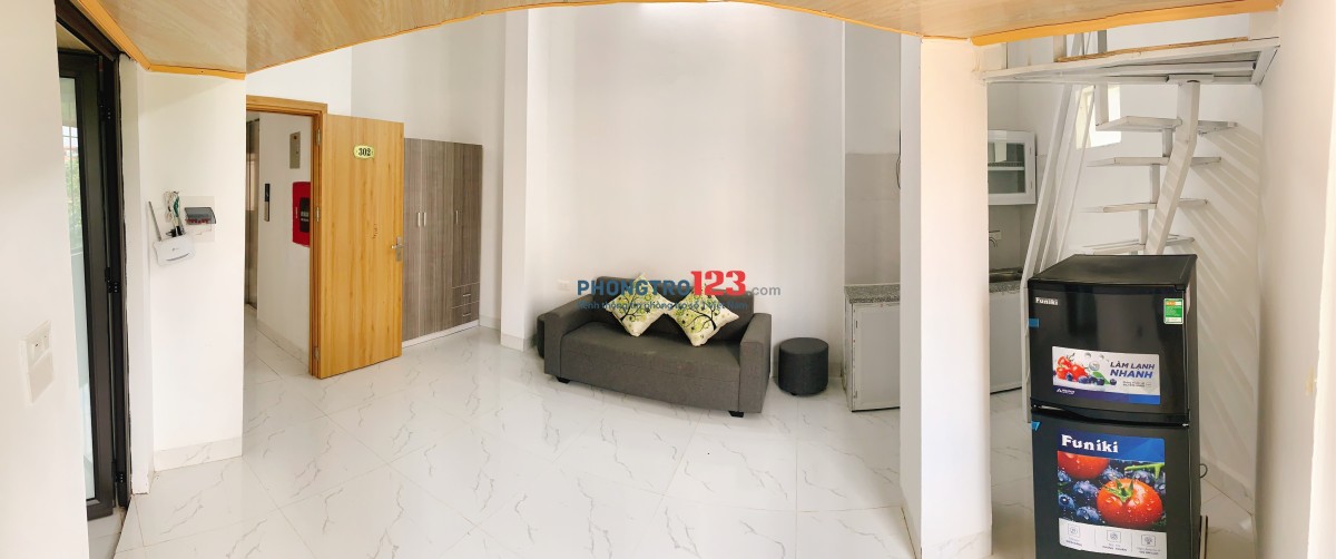 Hà Đông - Cho thuê căn hộ mini có gác xép, nhà mới xây, đủ nội thất