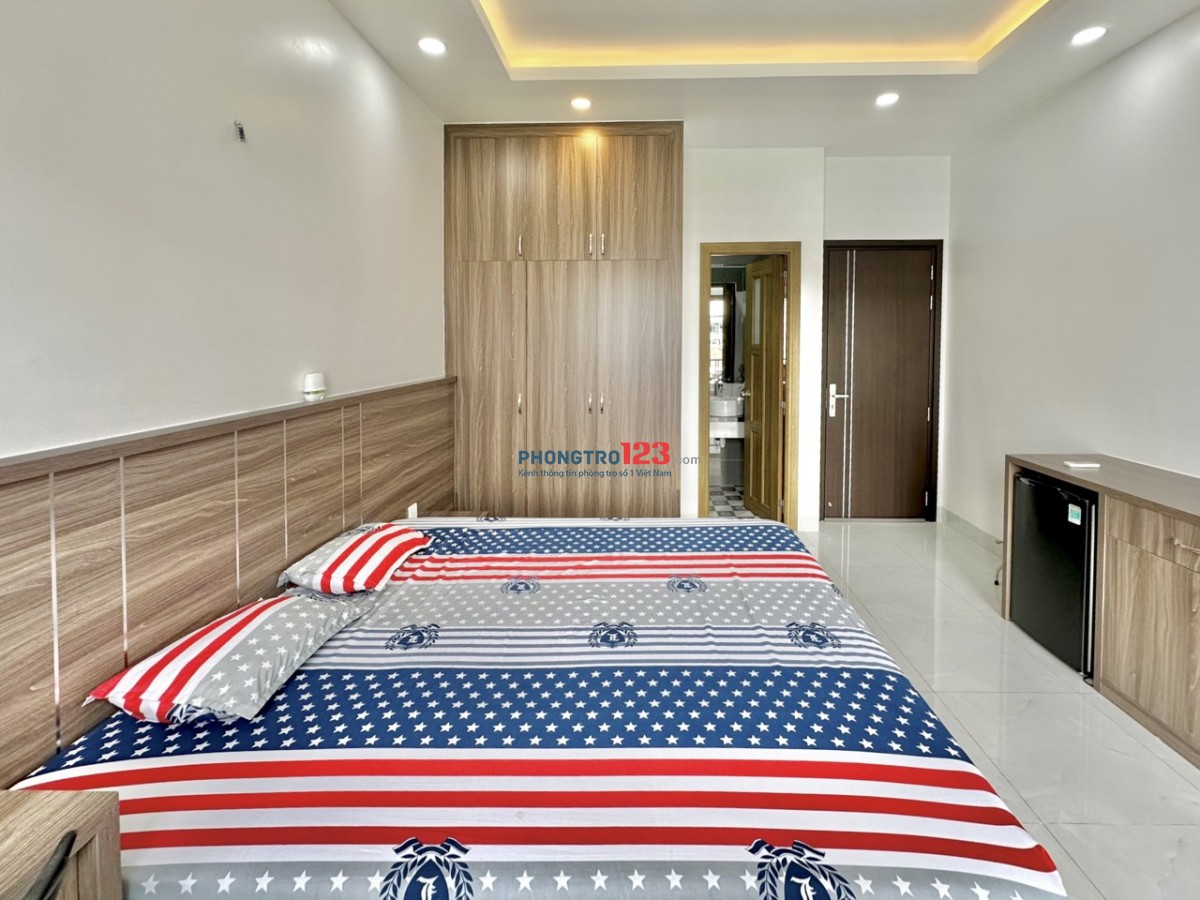 Căn hộ Studio Balcony Tách bếp Mới 100% - Chỉ tính điện - Free PDV - Gần Đầm Sen, ĐH Văn Hiến