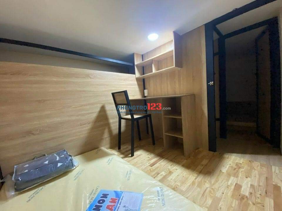 Phòng Dorm Sleep Box Cao Cấp đầy đủ tiện ích trung tâm Quận 1