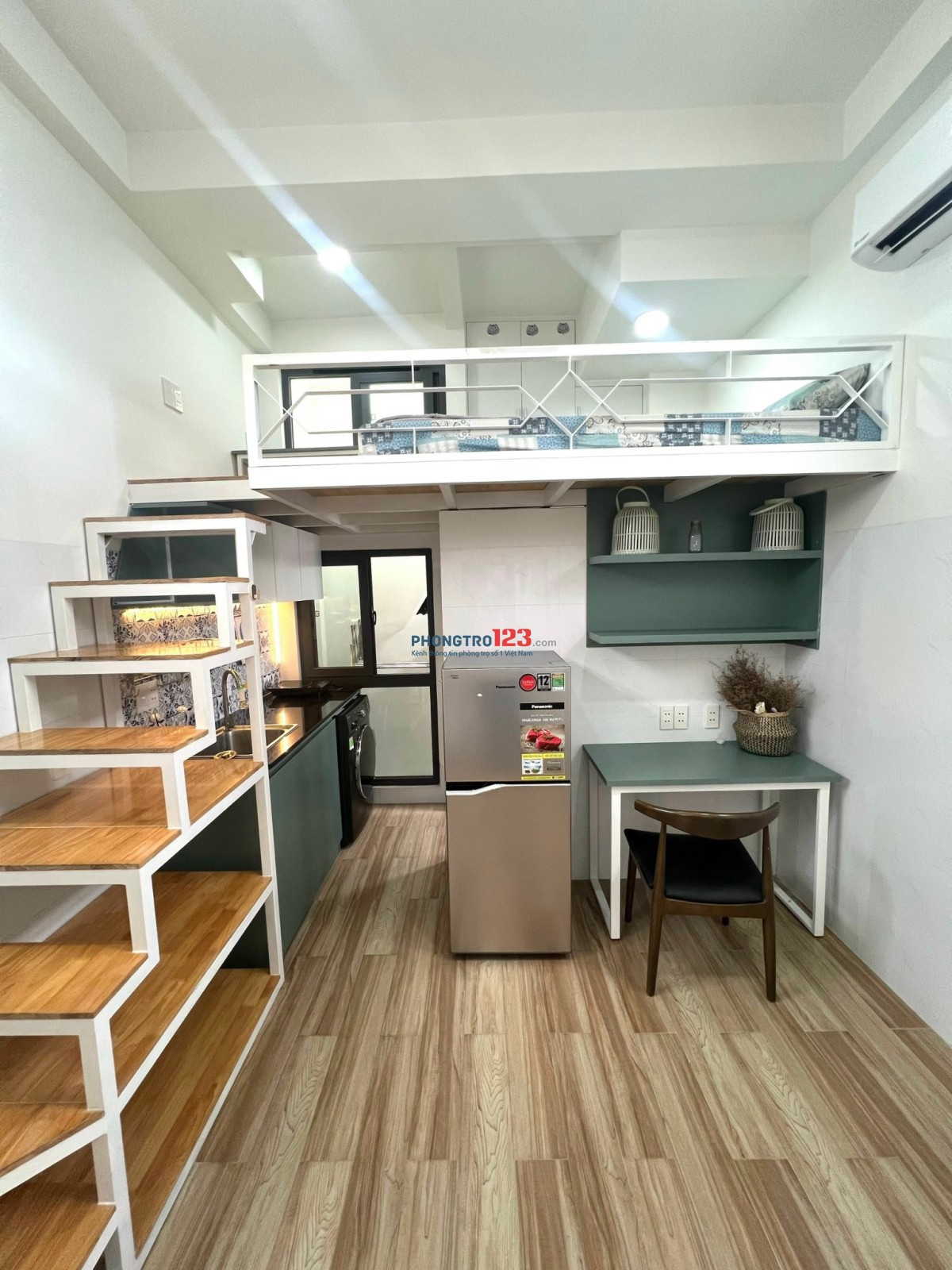 Trống sẵn duplex ở 3ng3xe full nội thất, máy giặt riêng, gần chợ bà chiểu